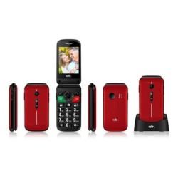 CDR Cellulare GSM Quad Band C50R Dual Sim con Tasto SOS | Rosso