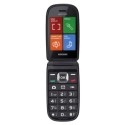 BRONDI RAPTOR Telefono Cellulare Flip Ampio Display Accesso Rapido Dual Sim | Nero