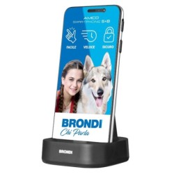 BRONDI Amico Smartphone S+B Display 5.7 Dual SIM Tasto SOS | Nero