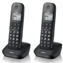 BRONDI GALA TWIN Telefono Cordless Funzione ECO DECT Schermo Grande Sveglia | Nero