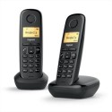 Gigaset Telefono Cordless Doppio A170 DUO ECO Mode Plus Zero Radiazioni | Nero