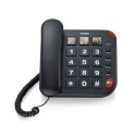 Brondi Bravo 15 Telefono Corded Fisso Con Tasti Grandi Vivavoce | Nero