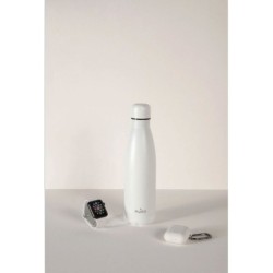 Puro Bottiglia Termica Icon 500ml Acciaio Doppio Strato Trattamento in Polvere | Bianco