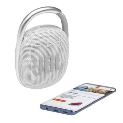 JBL CLIP 4 Speaker Bluetooth Cassa Portatile Waterprood e Dustproof IP67 | Bianco