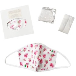 Mascherine MADE IN ITALY 1DS/1US ergonomiche con Anelli Auricolari in Tessuto Stampato