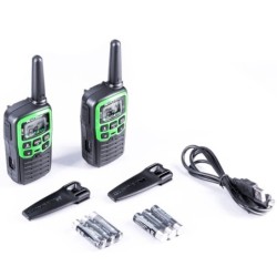 Midland XT30 Doppio Walkie Talkie Radio Ricetrasmettitori | Nero e Verde