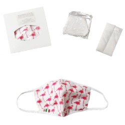 Mascherine MADE IN ITALY 1DS/1US ergonomiche con Anelli Auricolari in Tessuto Stampato