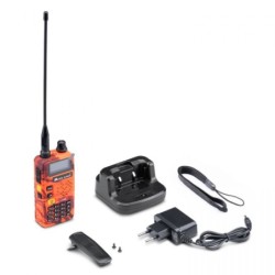 MIDLAND CT590S RADIO RICETRASMETTITORE DUAL BAND VHF/UHF PORTATILE CON DISPLAY LCD BATTERIA INTEGRATA RICONDIZIONATO Nero